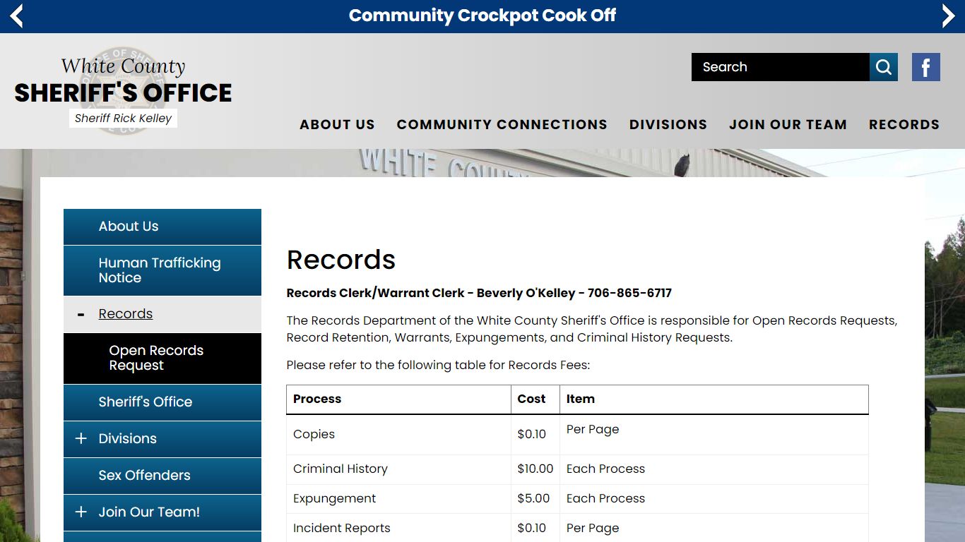 Records | White County Georgia
